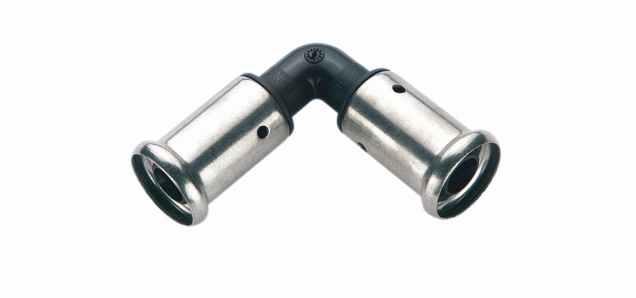 Угольник 90° 40-40, Henco PK, 1, пресс-пресс, PVDF