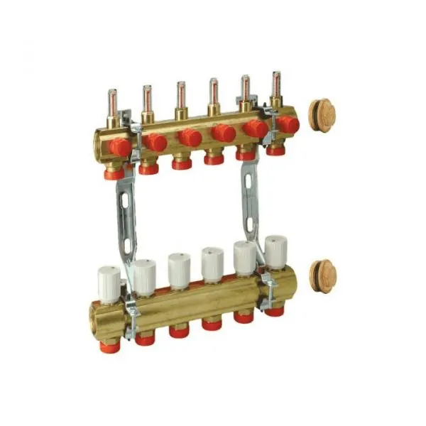 Группа коллекторная Giacomini латунь расход 1" м/м 7в 3/4" ЕК н/р R553KY067