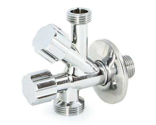 Вентиль комбинированный Н 1/2" х 1/2" х 3/4" универсальный