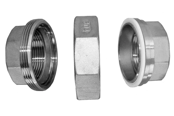 Американка вр/вр нержавеющая, AISI304 DN25 (1")  (CF8)  PTFE, PN16