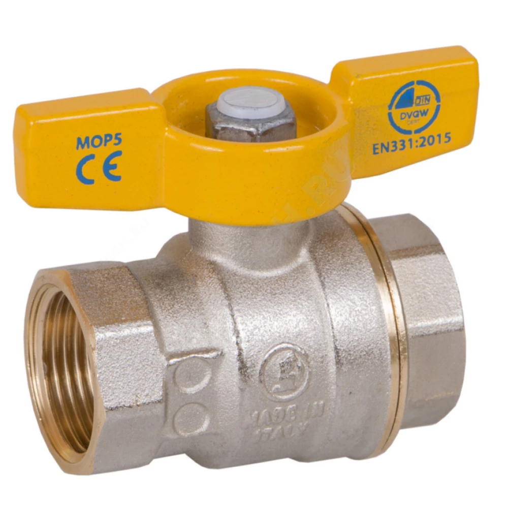 Кран шаровой с вн./вн. резьбой для газа 3/8" Giacomini R731GAX002