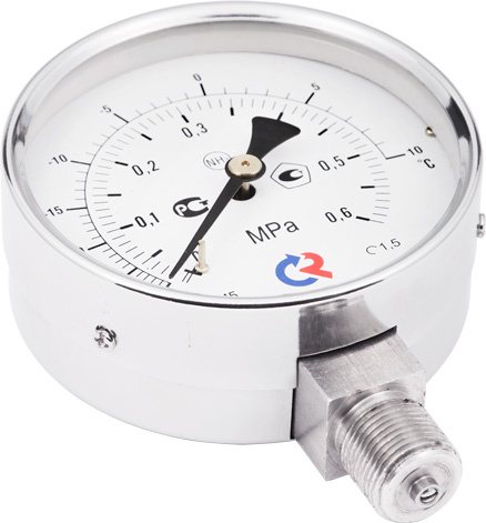 Вакуумметр Росма ТВ-520Р.0 (-0,1-0MPa) 20x1,5.1,0