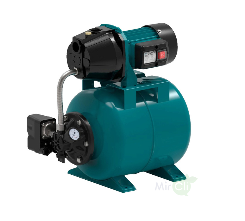 Насосная станция самовсасывающая LEO EKJ-1202PA5 + сухой ход