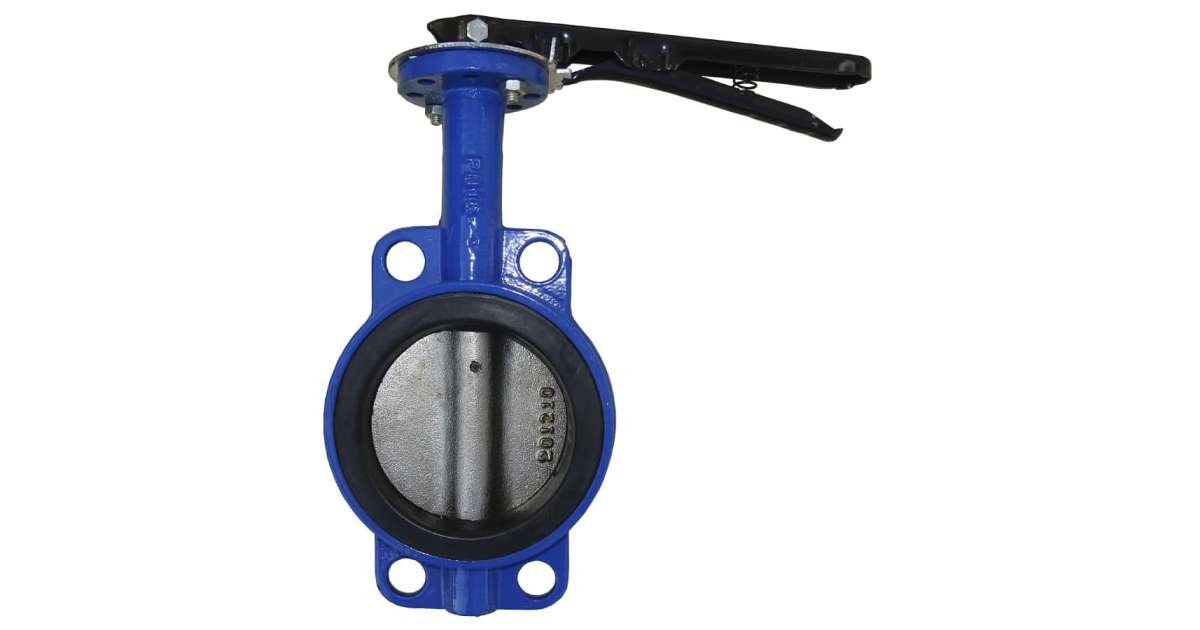 Затвор дисковый поворотный GENEBRE 2109B 09 DN050 PN16, корпус - GJL-200 (GG20)  диск - CF8M (AISI316)  уплотнение - NBR, М/Ф, рукоятка, шток 11мм