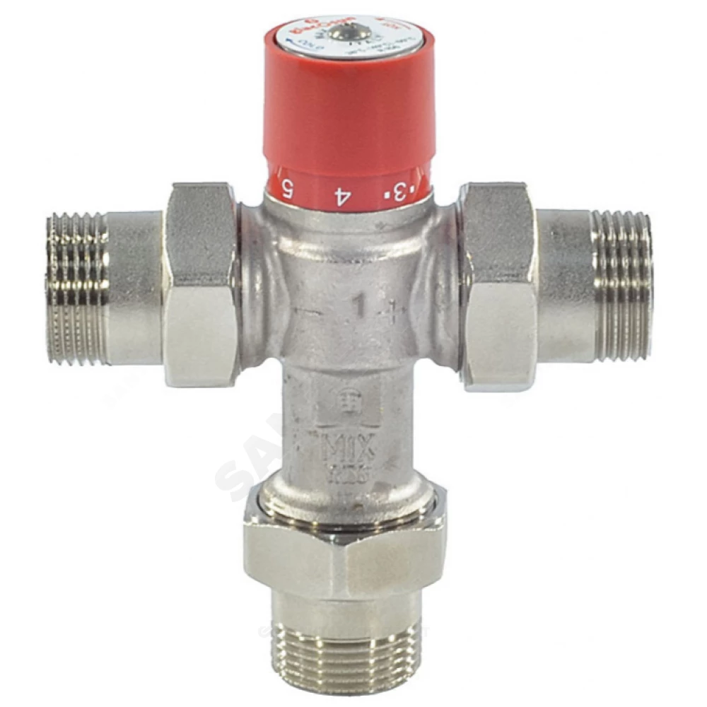 Термостатический смесительный клапан с отводами 3/4" - Kv 1,8 Giacomini