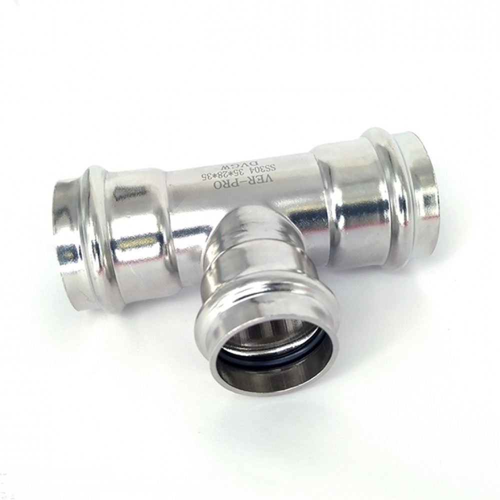 Тройник из нержавеющей стали 15×15×15 VER-PRO Vieir