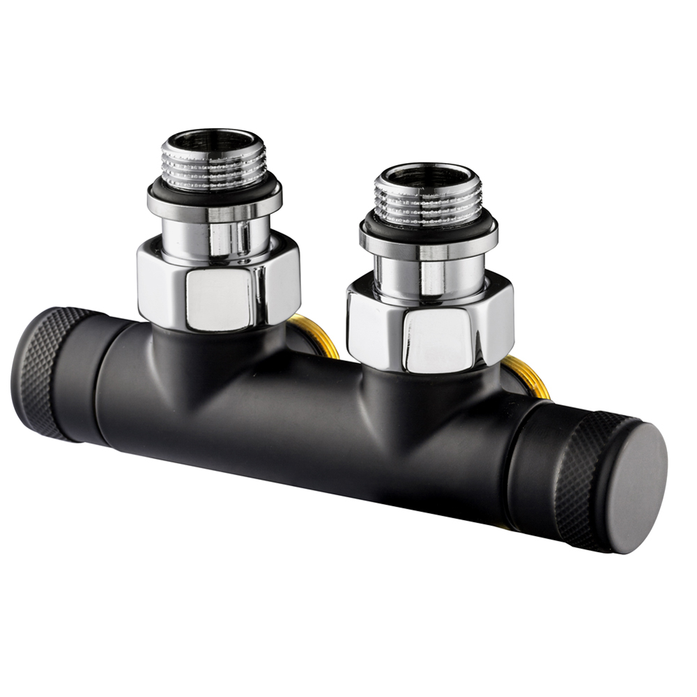 Узел угловой SR Rubinetterie Tondera 1/2"х3/4" Е черный