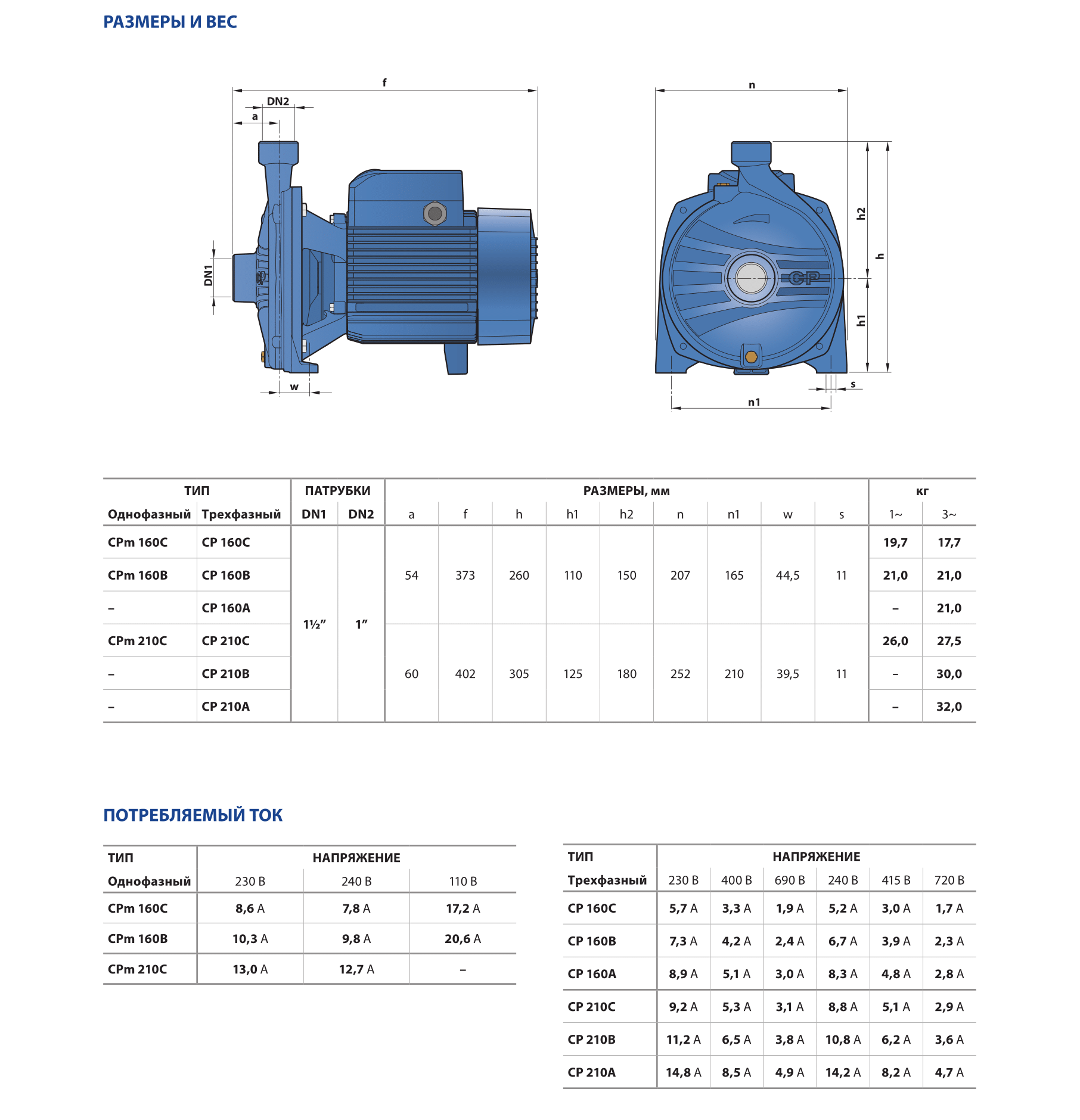 Насос Pedrollo CP 160 A