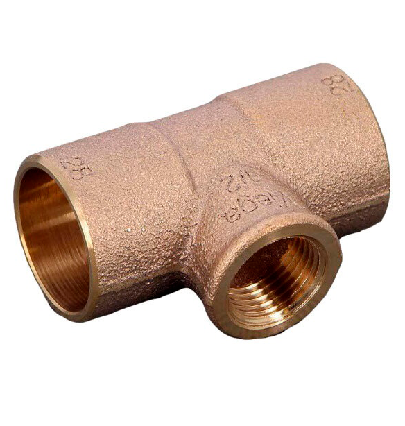 Тройник 28-3/4"-28 Viega R4, 94130G, пайка-резьба, вн., бронза
