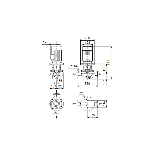 Насос Grundfos TP 65-210/2 A-F-A-BQQE-JX1