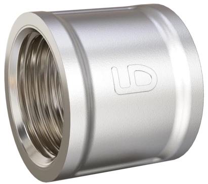 Муфта LD Pride DN50 (2") ВР латунь никель