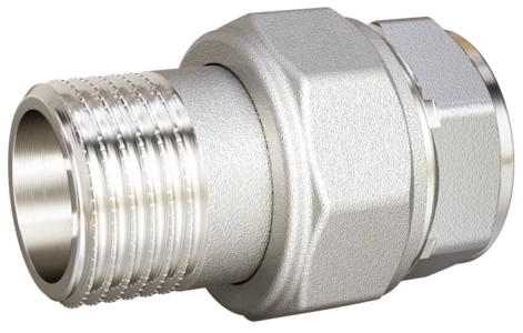 Сгон разъемный (американка) LD Pride DN32 (1 1/4") ВР/НР латунь никель