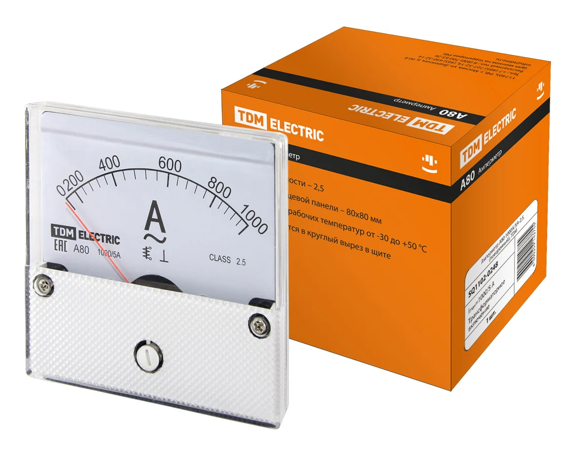 Амперметр TDM А80 1000А/5А-2,5, (поверенный)