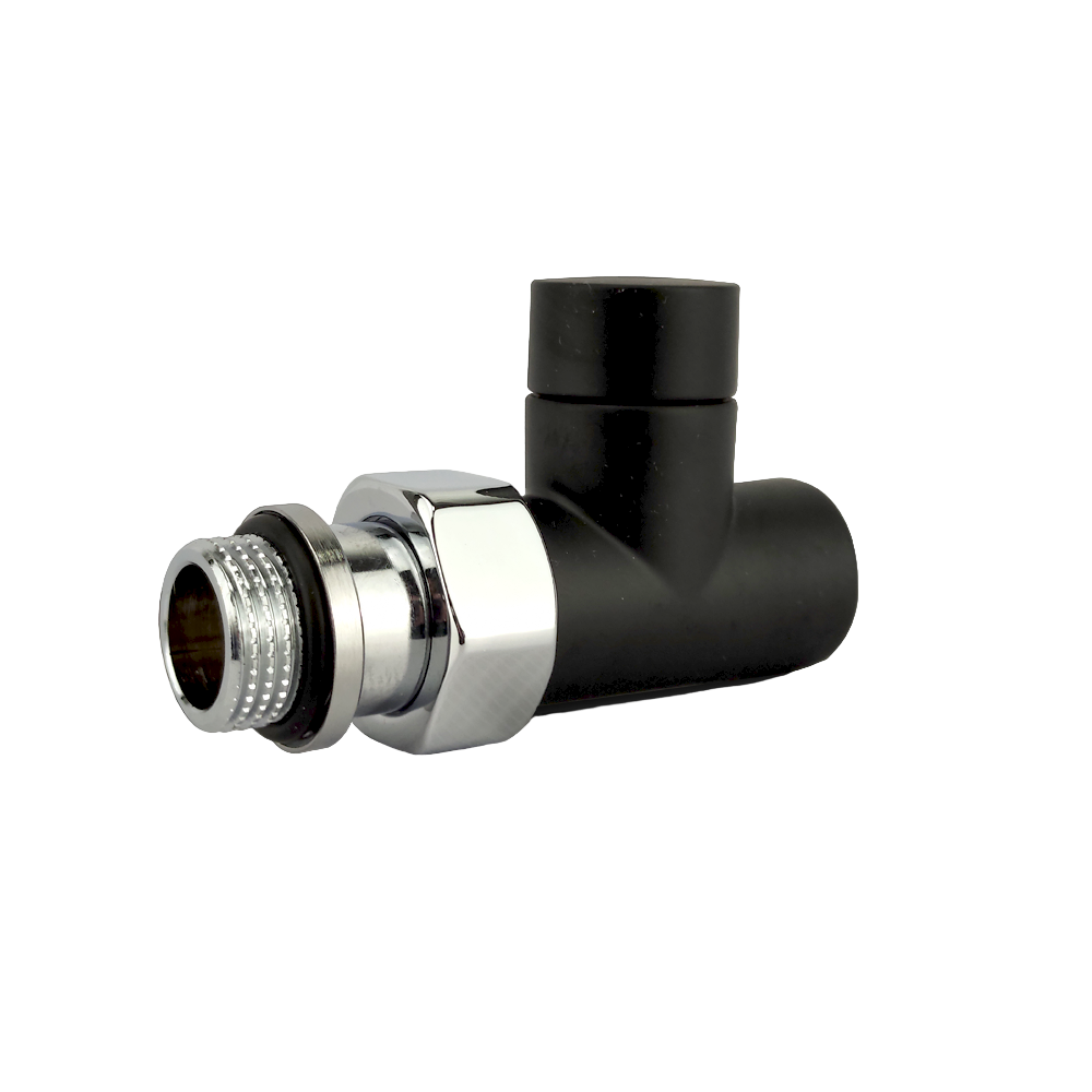 Клапан запорный прямой SR Rubinetterie Tondera Light 1/2" черный матовый