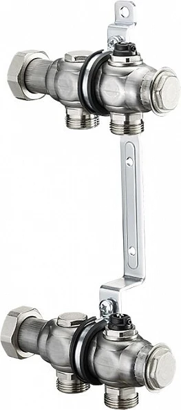 Коллектор, 1", Multidis SH 2 Oventrop выход-3/4" ЕК, нержавеющая сталь