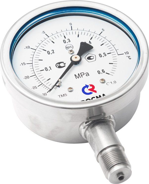 Манометр Росма ТМ-521Р.0 (0-0,6MPa) 20x1,5.1,0.NH3