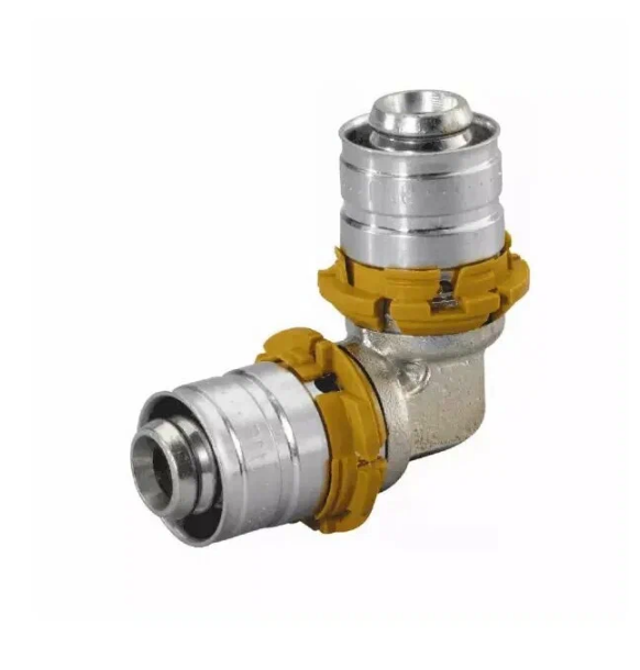 Угольник МП пресс латунь Дн25х90гр Uponor