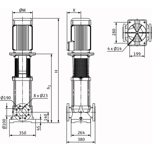 Насос Wilo MVI 7003/1-3/25/E/3-400-50-2