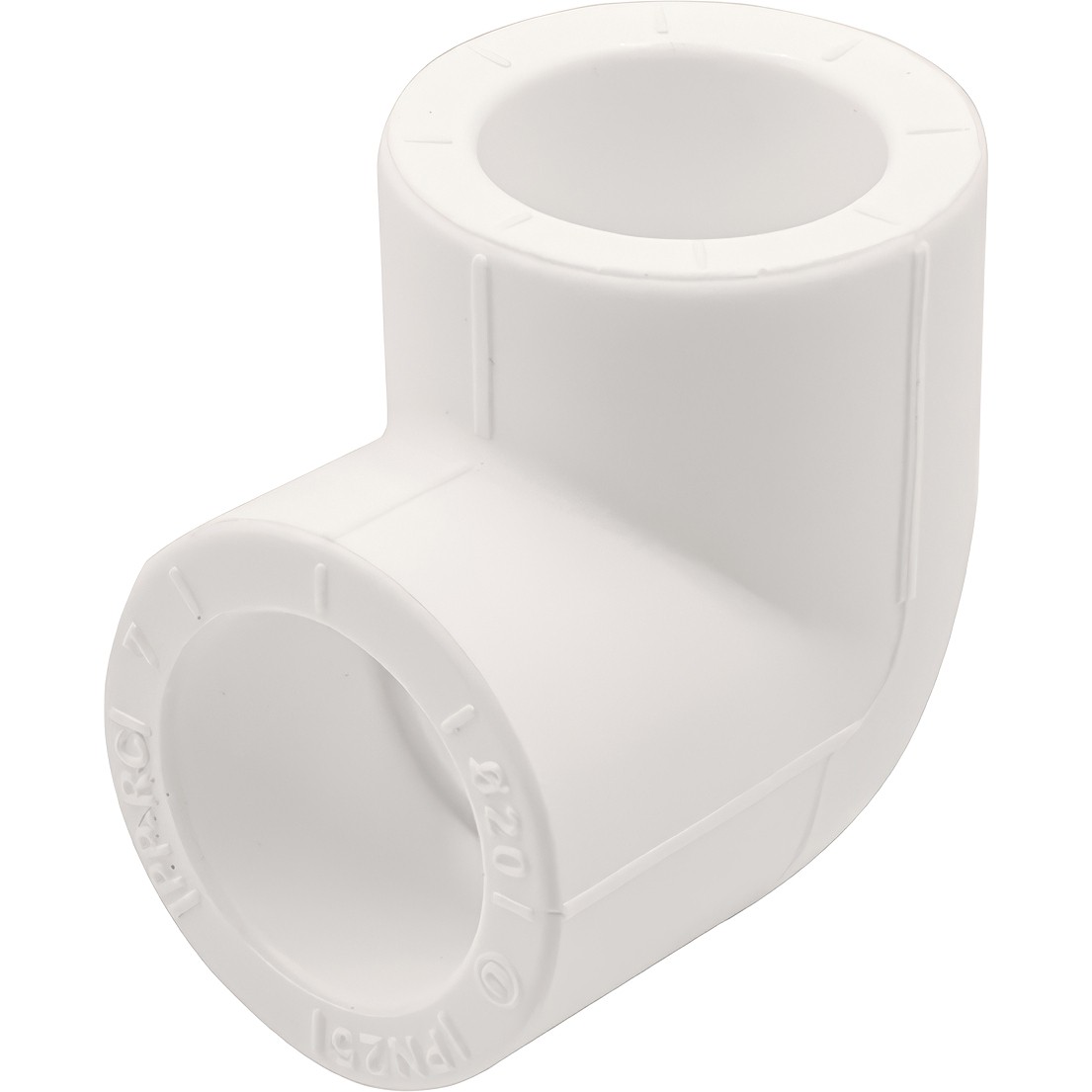 Угольник THERMOLIGHT 90гр. PP-R 40 белый (10/70)