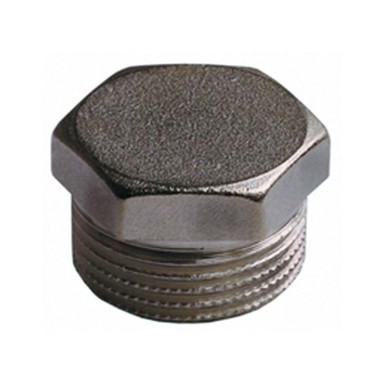 Заглушка General Fittings 2600 3/4" резьба, нар., латунь никелированная