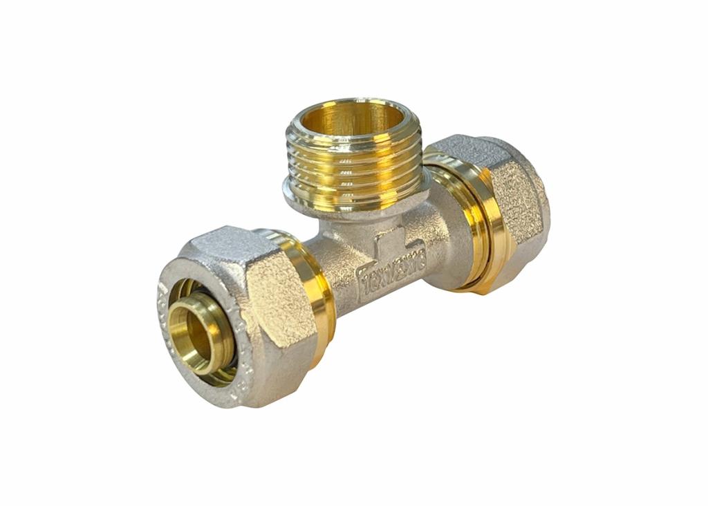 Тройник обжимной с переходом на НР VALFEX 20х3/4х20" (100/5)