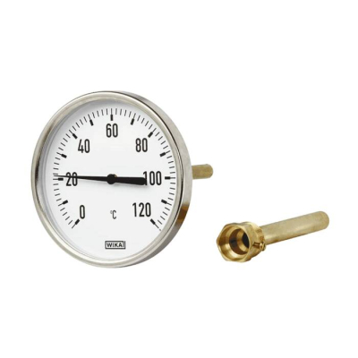 Термометр биметаллический A50.10 120С Дк63 L=40 G1/2" осевой Wika
