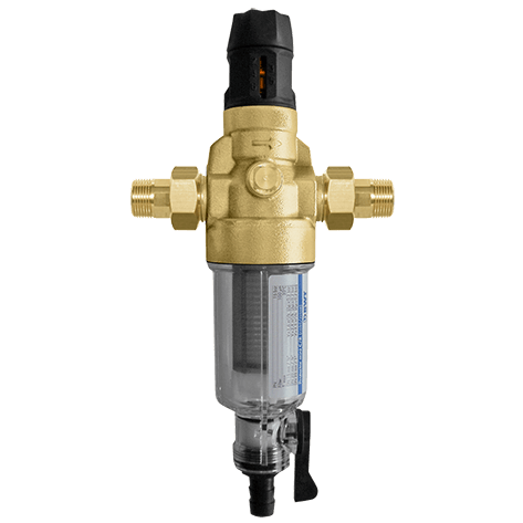 Фильтр сетчатый BWT Protector mini C/R HWS, резьб. 1/2", PN16, латунь, с редуктором давления