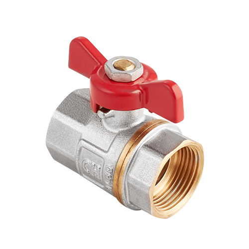 Кран шаровый полнопроходной MVI AquaHit 1/2" вн.-вн., бабочка (БГГ)