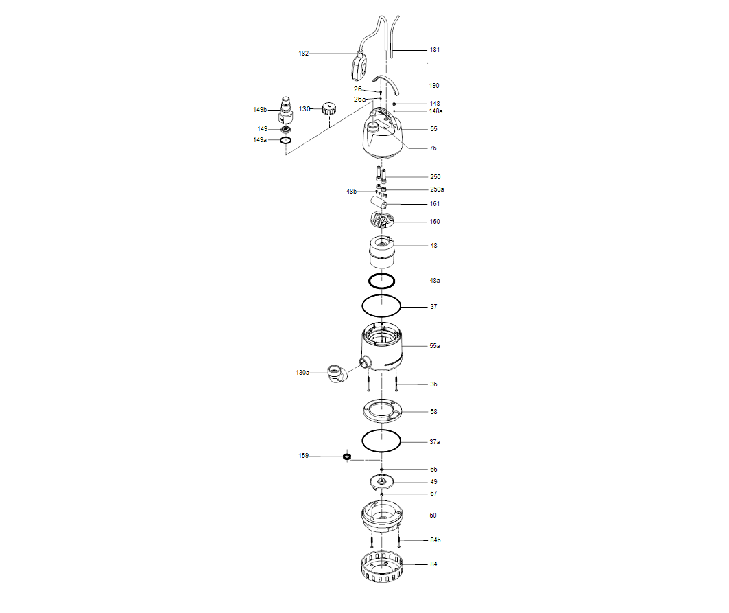 Насос Grundfos Unilift CC7 - A1 1x220-240V 10m, Schuko
