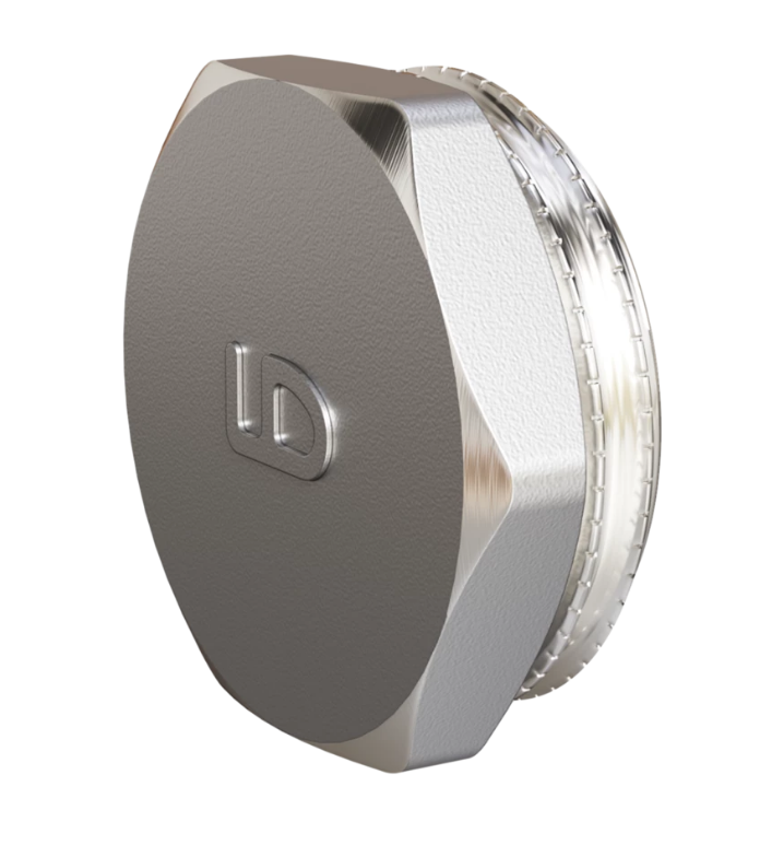 Пробка LD Pride DN25 (1") НР латунь никель