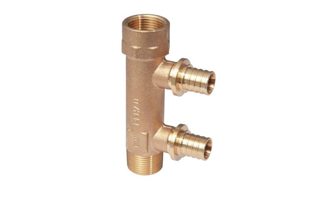 Коллектор распределительный на две трубы R/Rp 3/4-16 RAUTITAN 137303-002 Rehau