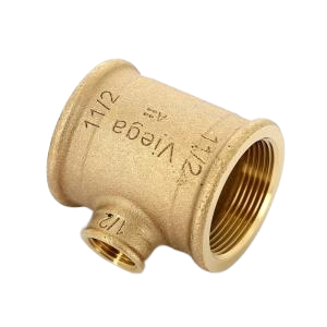 Тройник ВВВ, 1 1/2"х1/2"х11/2", бронза (RX)  переходной
