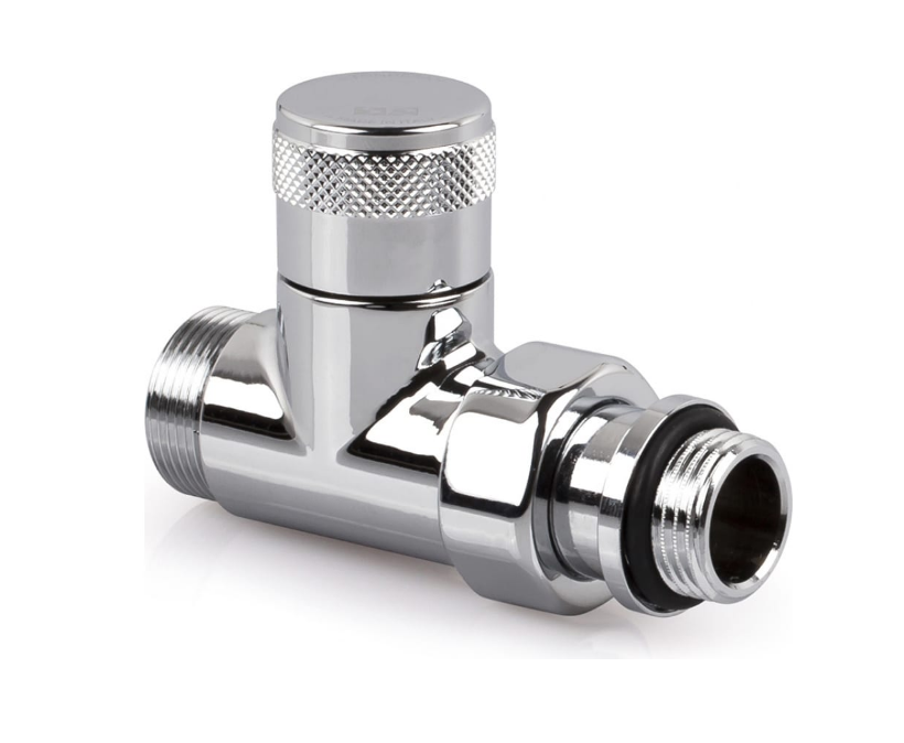 Прямой запорный вентиль SR Rubinetterie Tondera 1/2"х3/4" E, цвет хром