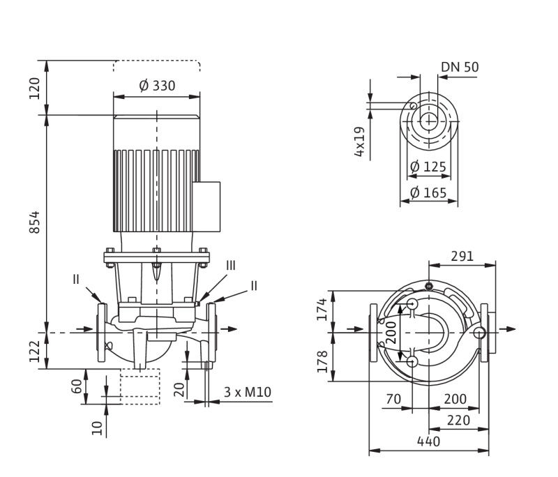 Насос Wilo IL 50/250-22/2