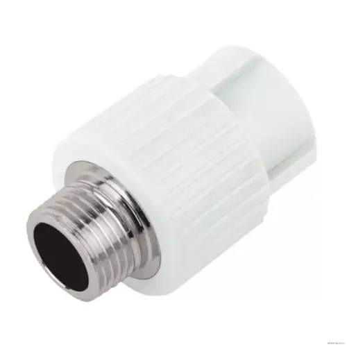 Муфта РосТурПласт PP-R бел комб Дн25х1/2" НР 10664