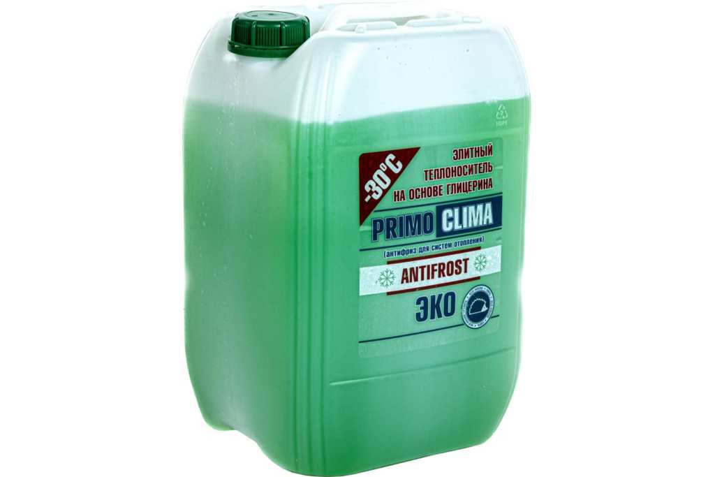 Теплоноситель Primoclima Antifrost (Глицерин) -30C ECO 20 кг канистра (цвет зеленый)