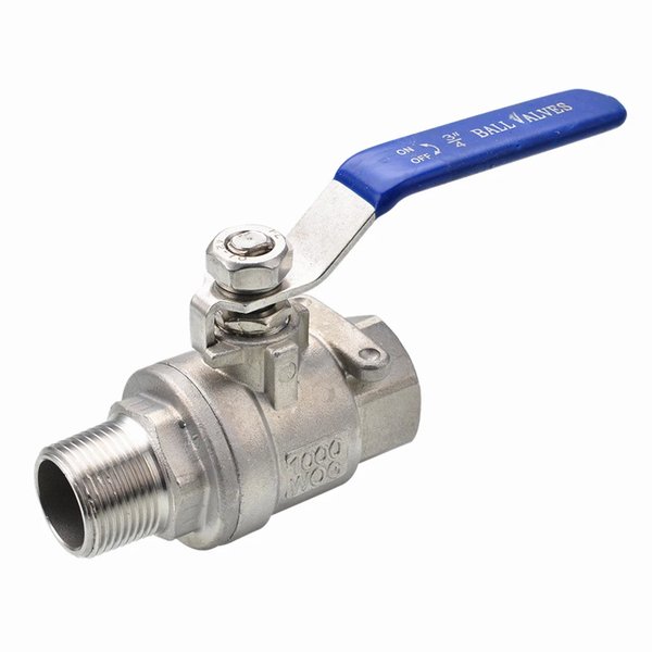 Кран шаровый муфтовый двусоставной ВР/НР Newkey (2PC) AISI304 DN40 (1 1/2") (CF8) PN40