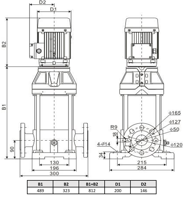 Многоступенчатый насос Wellmix CV 15-4-0-HQCV (3х380В, 4.0кВт, IE3)