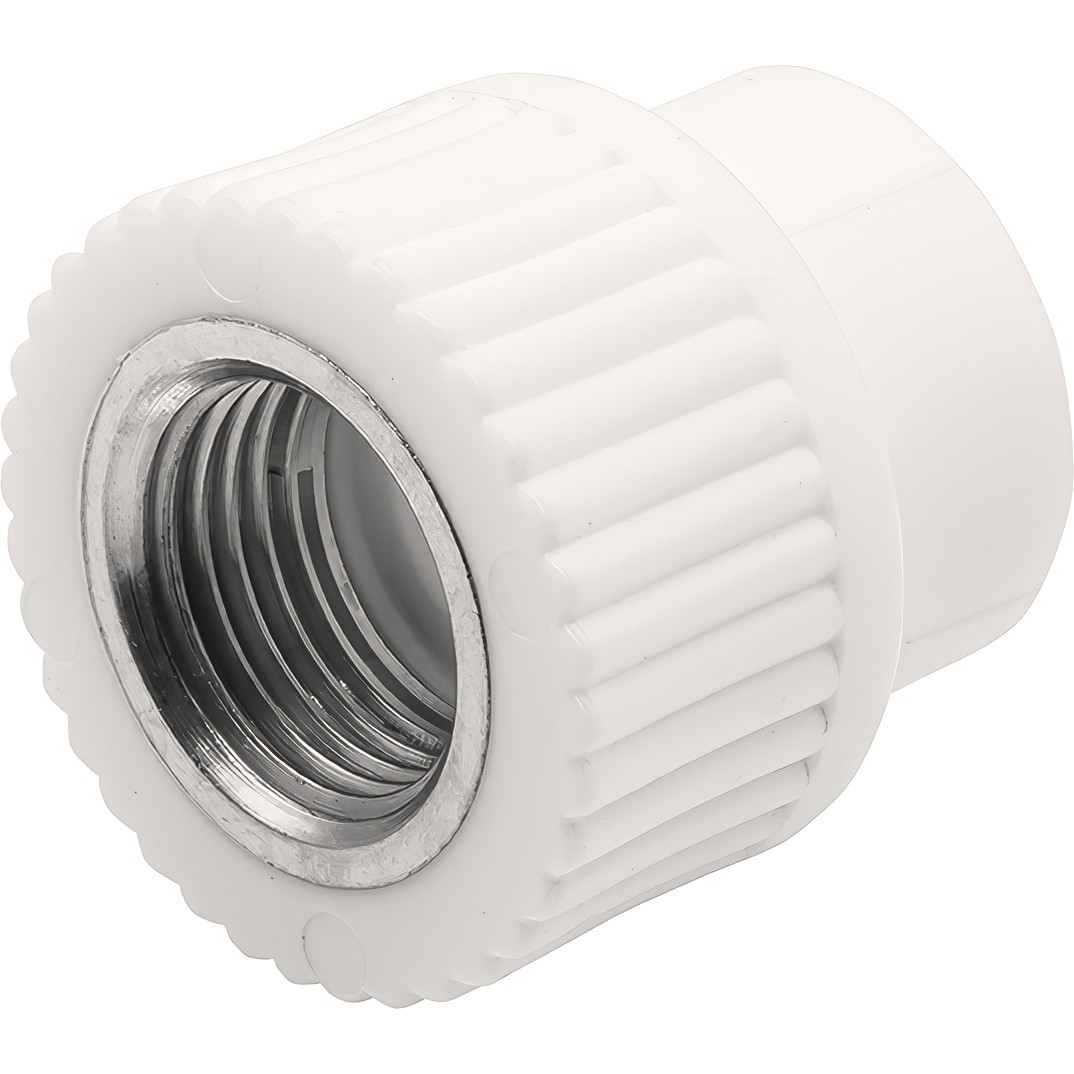 Муфта THERMOLIGHT комбинированная PP-R ВР 25х3/4" белый (10/180)