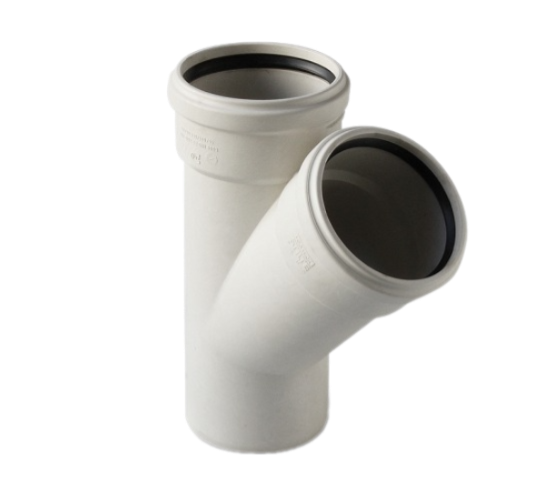 Тройник Pro Aqua Stilte Plus 58*58/45° для бесшумной канализации