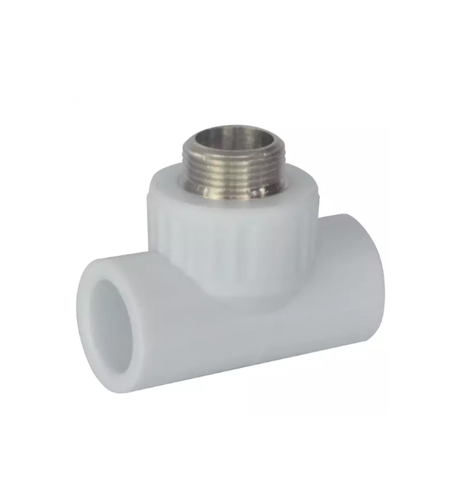 Тройник PP-R комбинированный белый Дн20х1/2" НР РосТурПласт 10753