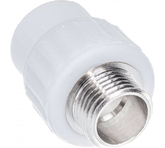 Муфта VALFEX PP-R бел комб Дн20х1/2" НР PRO