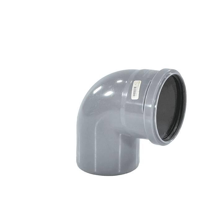 Отвод PP-H серый б/н Дн50х87гр в/к РосТурПласт 36658