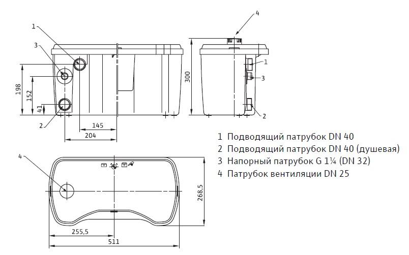 Насос Wilo TMP32-0,5 EM Канализационная станция