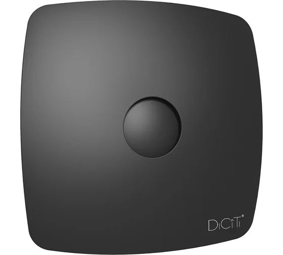 Вентилятор осевой вытяжной ЭРА.RIO 4C obsidian D100