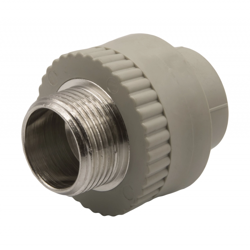 Муфта комб. нар 20х3/4'' EVER® plast серый