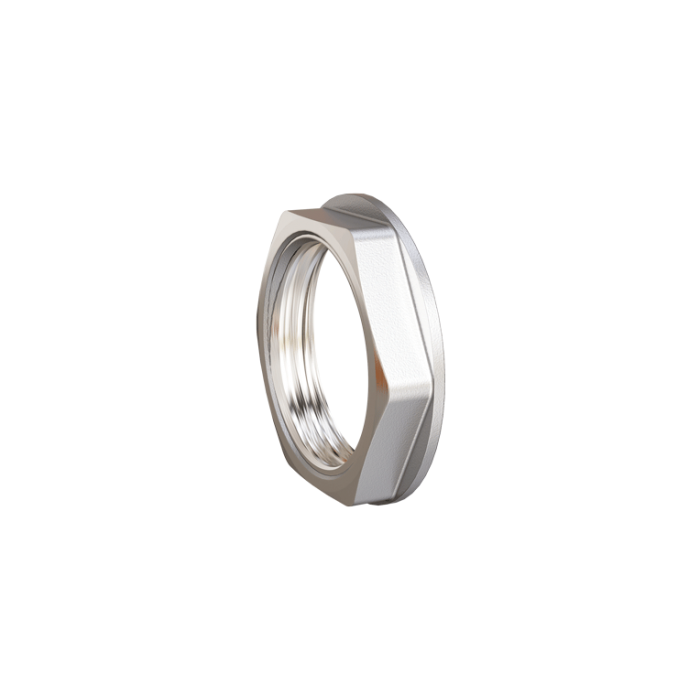 Контргайка LD Pride DN15 (1/2") латунь никель с биркой