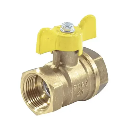 Кран шаровой лат Valfex газ 11Б27фтМ Ду15 Ру40 м/м полн баб