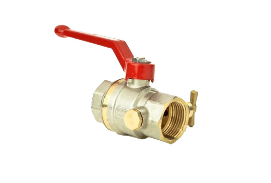Кран шаровой Danfoss BVR-D Ду15 Pу40 со спускным элементом