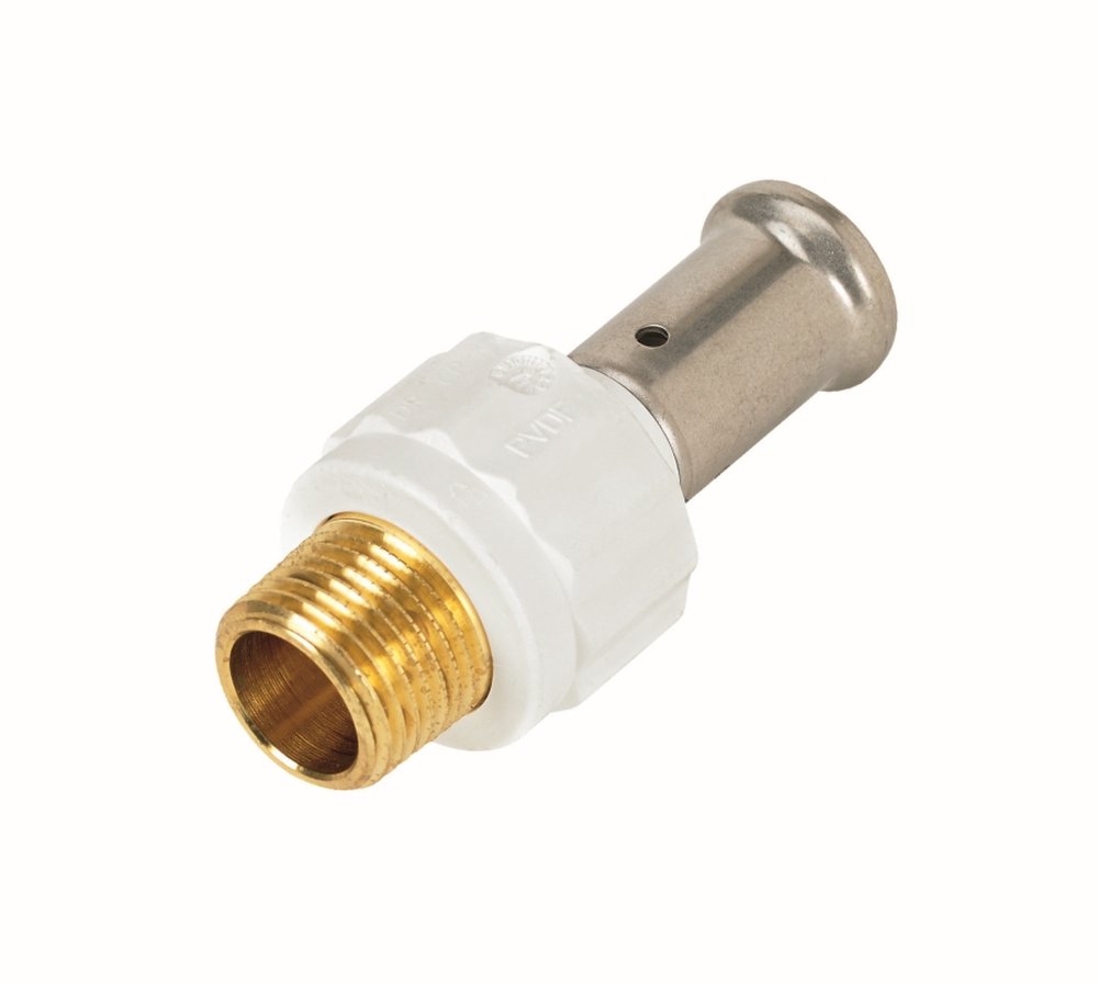 Переходник 26-3/4", Henco PKW, 17, пресс-резьба, нар., PVDF